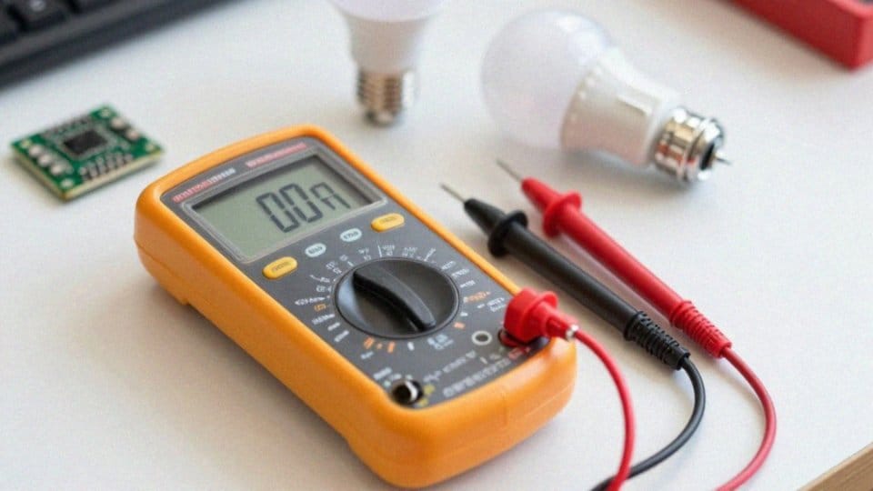 Jak zmierzyć rezystancję żarówki LED multimetrem?