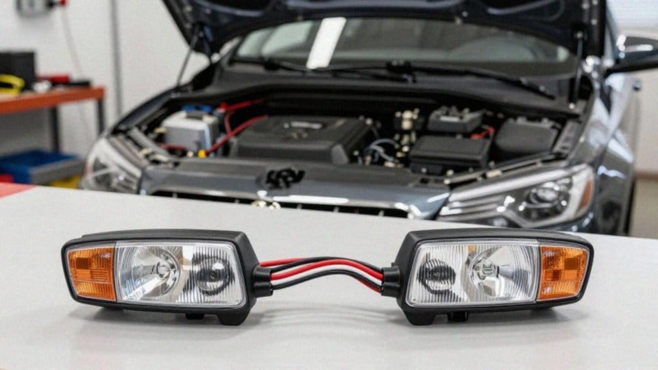 Jak podłączyć przewody zasilające i sterujące do świateł DRL?